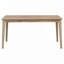 Ensemble de salle à manger 6 pièces de style classique et traditionnel TREXM, comprenant une table de salle à manger, 4 chaises rembourrées et un banc (bois naturel délavé)