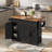 Kitchen Island with Drop Leaf & Power Outlet, Rolling Kitchen Island Cart On Wheels-1282018187-1282018189