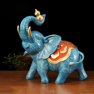 Luxueuse statue d'éléphant en laiton pour la maison et le bureau