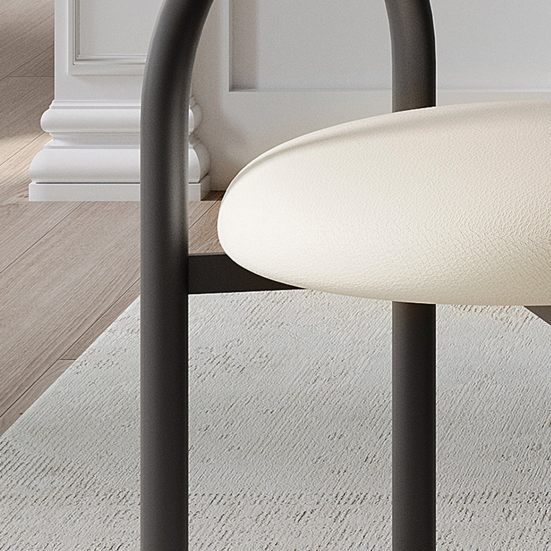 Table de salle à manger rectangulaire de style français crème, H 29,5 po x L 70,8 po x l 35,4 po