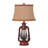 Metal and Glass Table Lamp