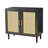 Modern Rattan Side Panel Buffet Cabinet With Adjustable Shelves, Quiet Doors, And Spacious Storage For Living Room And Bedroom