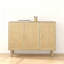 Buffet en rotin avec 3 portes, buffet Boho et tablettes de rangement pour la cuisine, le salon, le vestibule ou le bar