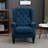Button-Tufted Accent Chair With High Wingback