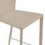 Tabouret de bar Divinia en cuir régénéré gris - ensemble de 2-87285355-78040271