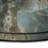 Treso 38" Round Cement Coffee Table With Marble Finish-121125755