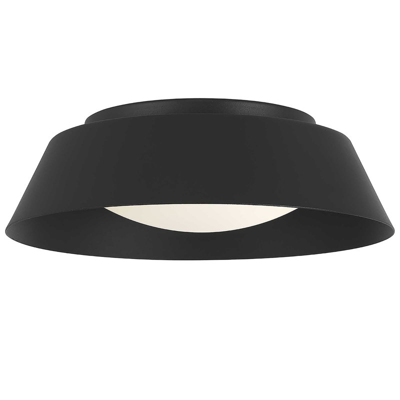 Plafonnier encastré 11 po à DEL noir, 11", Black