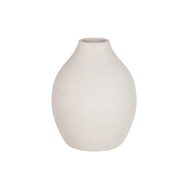 Ceramic / Porcelain Table Vase, Grey, 37cm H x 29cm W x 29cm D