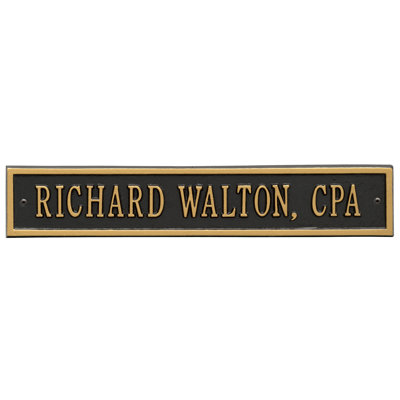 1-Line Wall Address Plaque