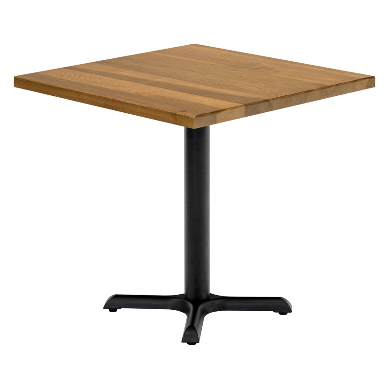 Table de salle à manger carrée en bois massif Diana pour 2 personnes 30 "x 30"