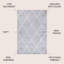 Tapis gris clair / blanc Mandrel-1101987867