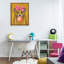 Art mural sur toile flottant tendance guépard et arc brun par Lisa Perry White-921128383-921128382
