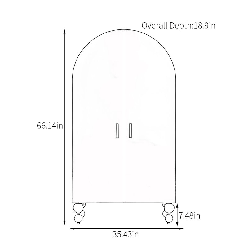 Armoire en bois à motif de lapin, Ivoire blanc