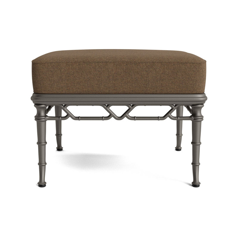 Calcutta Rectangle Outdoor Ottoman Patio Ottoman, Mica, Fushion Moccasian