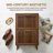 23.6" Walnut Shoe Cabinet