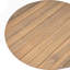 Table basse d'extérieur ronde en bois d'acacia, finition naturelle pour charme rustique et durabilité