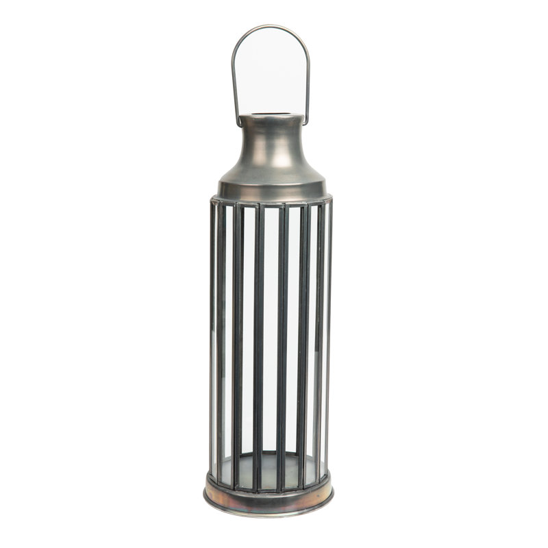 Lanterne en fer, H 18 po x l 6,3 po x P 6,3 po