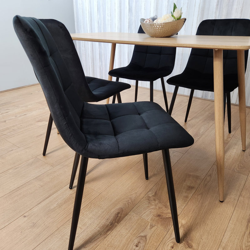 Ingo 4 - Person Dining Set, Black