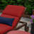 Casual Cushion Solid Sunbrella® Fabric 1-Piece Outdoor Chaise Cushion, 22.5"W x 74"L, Canvas Jockey Red-2125037580