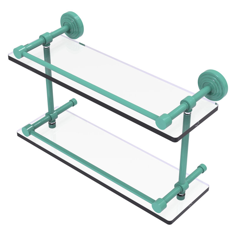Tablette flottante 2 pièces Waverly Place, Vert écume de mer, H 8 po x l 16 po x P 5 po