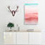 Pink Mountains In Abstract - Wrapped Canvas-55341523