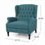 Fauteuil inclinable en tissu à dossier simple à oreilles pour salon et chambre à coucher de style contemporain-580164622