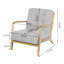 Croix Solid Wooden Frame Upholstered Tufted Armchair-1221753581