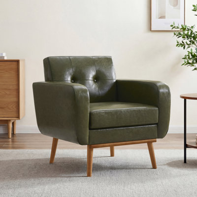 Donka Solid Wood Upholstered Armchairs