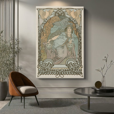 «Ilsée, Princesse de Tripoli» - Toile tendue avec châssis par Alphonse Mucha