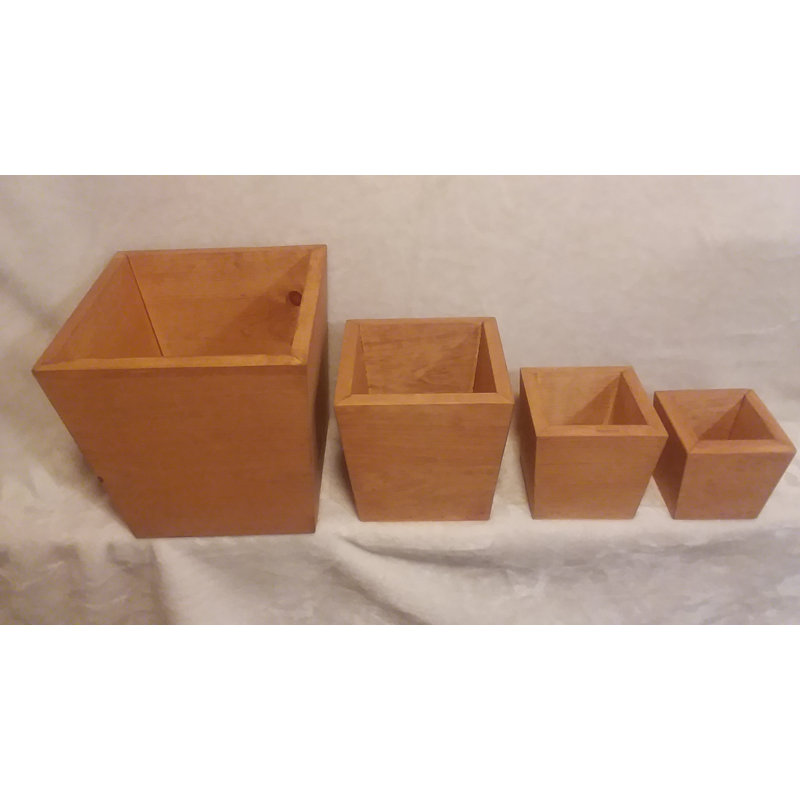 Ahlaan Wood Pot Planter