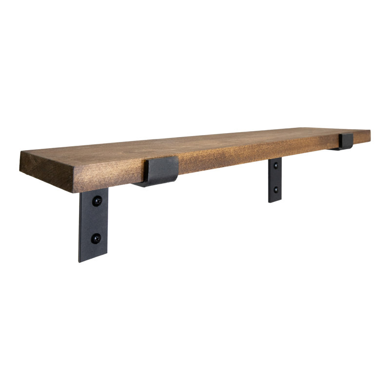 Emerald Lee Poplar Bracket Shelf, 1" H x 68" W x 7" D