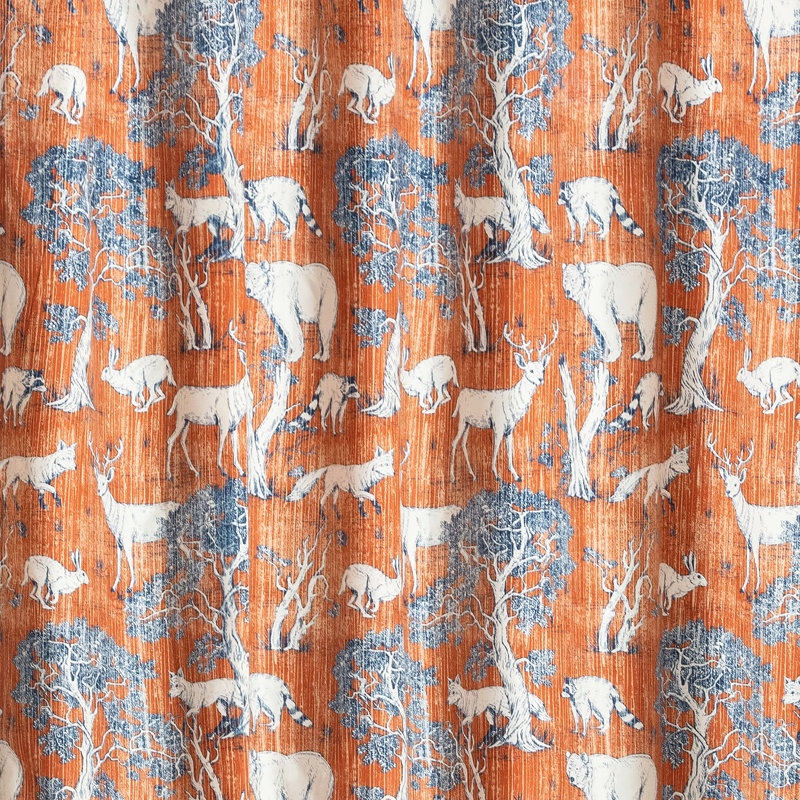 Rideau de douche simple Menagerie Toile