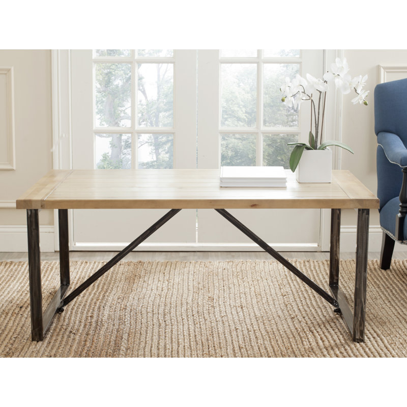 Solid Wood Top Coffee Table