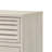 Sary Nightstand, 2 Drawers, Black Finger Handles, Off White Wood