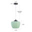 Luminaire suspendu vert en verre rayé-1203750128-1203750141