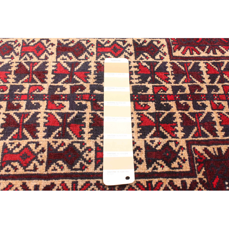 Tapis brun clair Teimani 2 pi 10 po x 4 pi 6 po