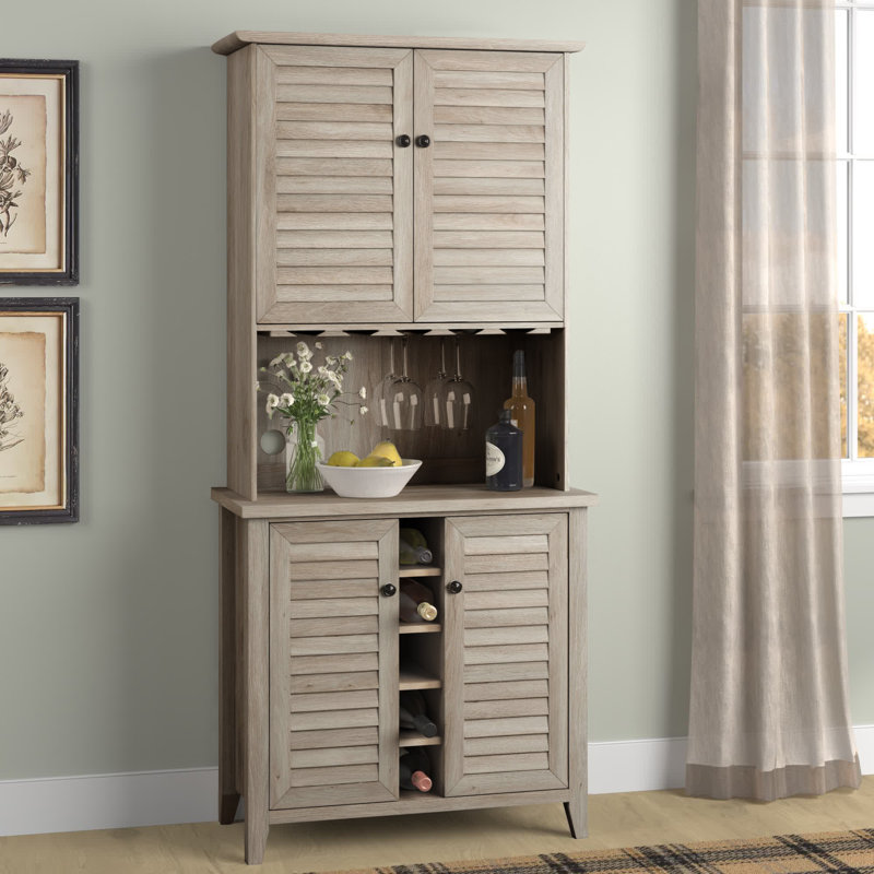 Rushden 31.75'' Bar Cabinet, Light Gray