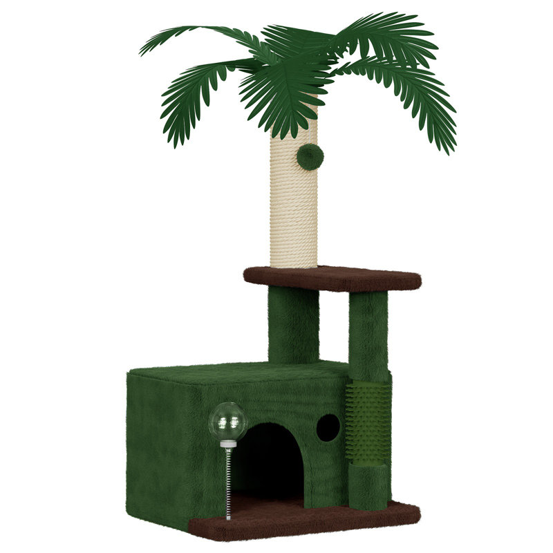 90cm H Cat Tree, Green
