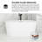 59'' Acrylic Freestanding Soaking Bathtub