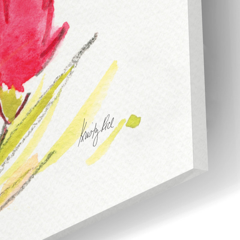 'Desert Blooming' by Kristy Rice Acrylic Glass Wall Art, 12" H x 12" W x 0.13" D