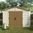 Woodbridge Plus 10.5 ft. W x 8 ft. D Vinyl Storage Shed with Foundation
