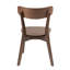 Chaise de salle à manger en bois de noyer Frias (ensemble de 4)-603329737