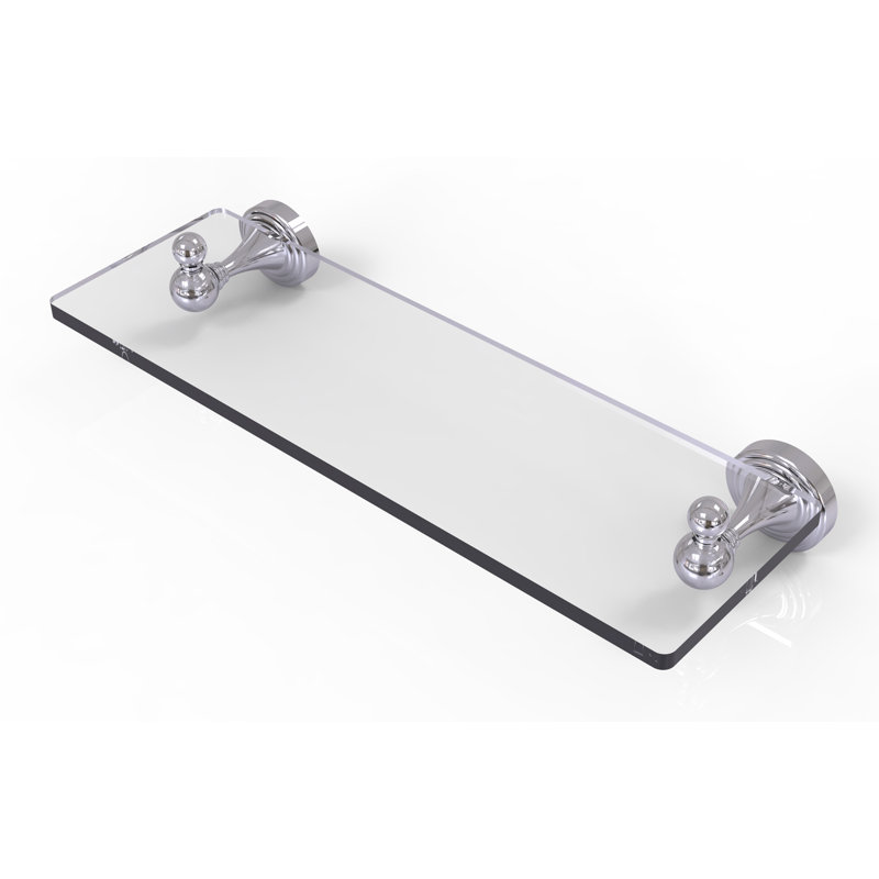 Godin Industrial Pipe Shelves, Polished Chrome, 22 Inch
