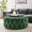 Grand repose-pieds rond en velours Performance-1470650295