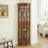Cabinets: Lighted Corner Curio Cabinet with Glass Doors, Adjustable Shelves &amp; Included Bulb | Traditional | MDF+glass-1315774446