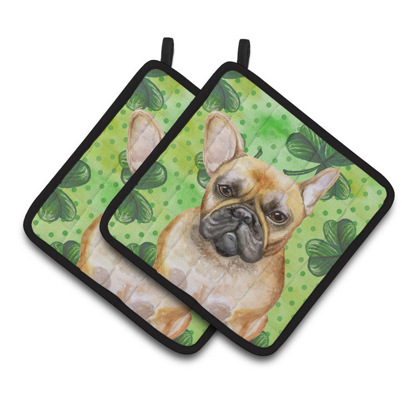 Cuisinier poignée français bouledogue st patrick caroline