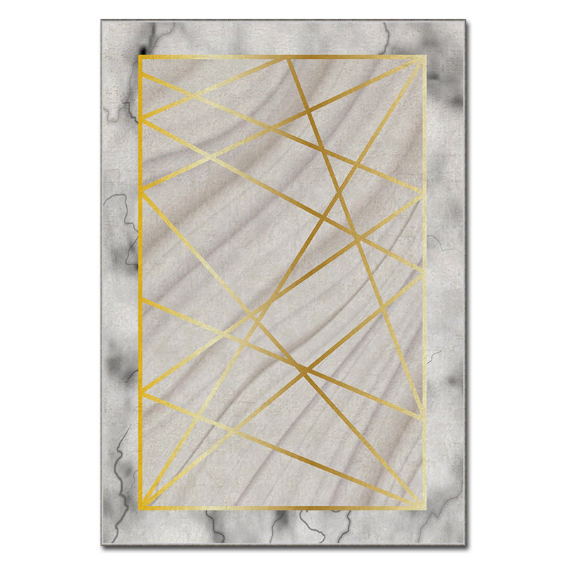 Luxurious Area Carpet (5.2 x 7.5 ft), 100% Polyester, 740 g/m² | Soft Velvet Fabric with Non-Slip Felt Dot Underside, Laminated Sponge for Comfort | Easy to Clean, Machine Washable at 86°F | Ideal for Living Room & Bedroom Decor