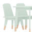 Ensemble de conversation en bois pour enfants 4 pièces avec table, 2 chaises et banc pour 2-1671082387