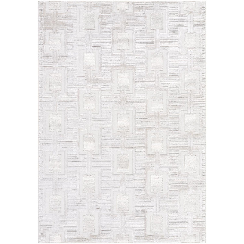 Geometric Indoor Rug, Rectangle 6'7" x 9'