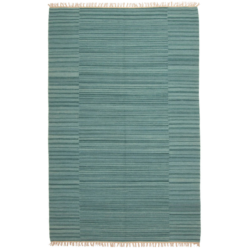 Kilim vert Dhiraj 5 pi 0 po x 7 pi 7 po